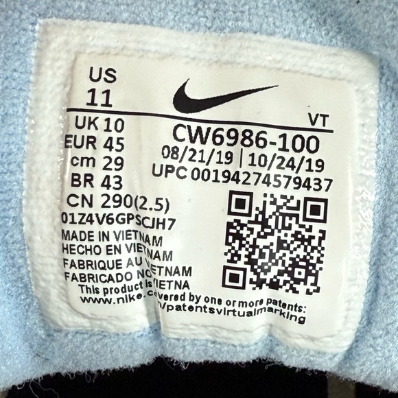 Nike Air Max 97 White Red Light Blue Running Sneakers Men’s Size 11 - Picture 14 of 15